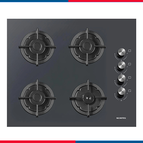مسطح بلت إن 60 سم كومتيل بضمان بيورتى C6-40BTF-Anthracite Glass