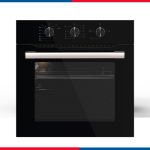 – فرن بلت إن غاز 60 سم كومتيل بضمان بيورتى A6CG-Black Glass