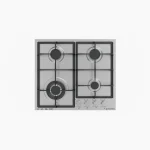 ⁦طقم بلت أن ايكوماتك - شفاط 60 سم ديكوري استانلس × كريستال اسود H66FTX + مسطح غاز 60 سم استانلس S613C + فرن غاز 60 سم شواية غاز - مروحة استانلس G6404T⁩ - الصورة ⁦3⁩