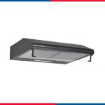 شفاط مطبخ إيكوماتيك فلات أسود 80 سم 2 موتور قوة 650 م³/ساعة – موديل H86NCFBK