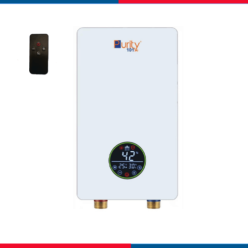 P101-13KW-WHITE-بيورتي سخان -مياه فوري كهربائي- 13 كيلو وات- ديجيتال -لون أبيض