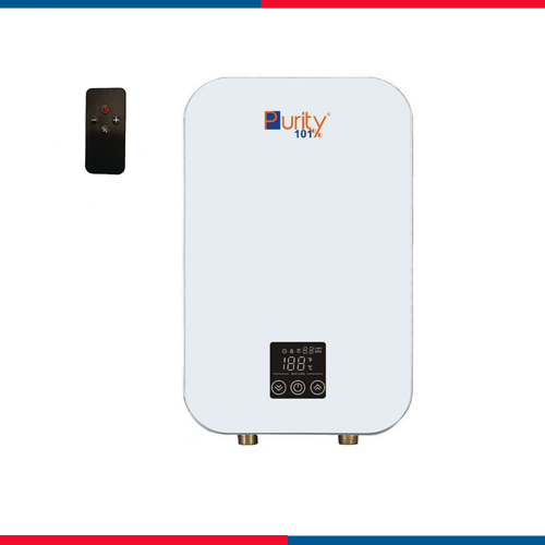 P101-9KW-WHITE-بيورتي سخان مياه- فوري كهربائي- 9 كيلو وات- ديجيتال- لون أبيض