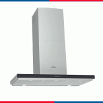 شفاط مطبخ جورينيا حرف T قوة شفط 650 م³/س – 90 سم – ستانلس ستيل وزجاج أسود – موديل – WHT943E4XBG