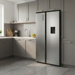 هايسنس ثلاجة Side By Side 519 لتر انفرتر ديجيتال بحنفية لون استانلس ستيل RS3N518NMIA1 - الصورة 3